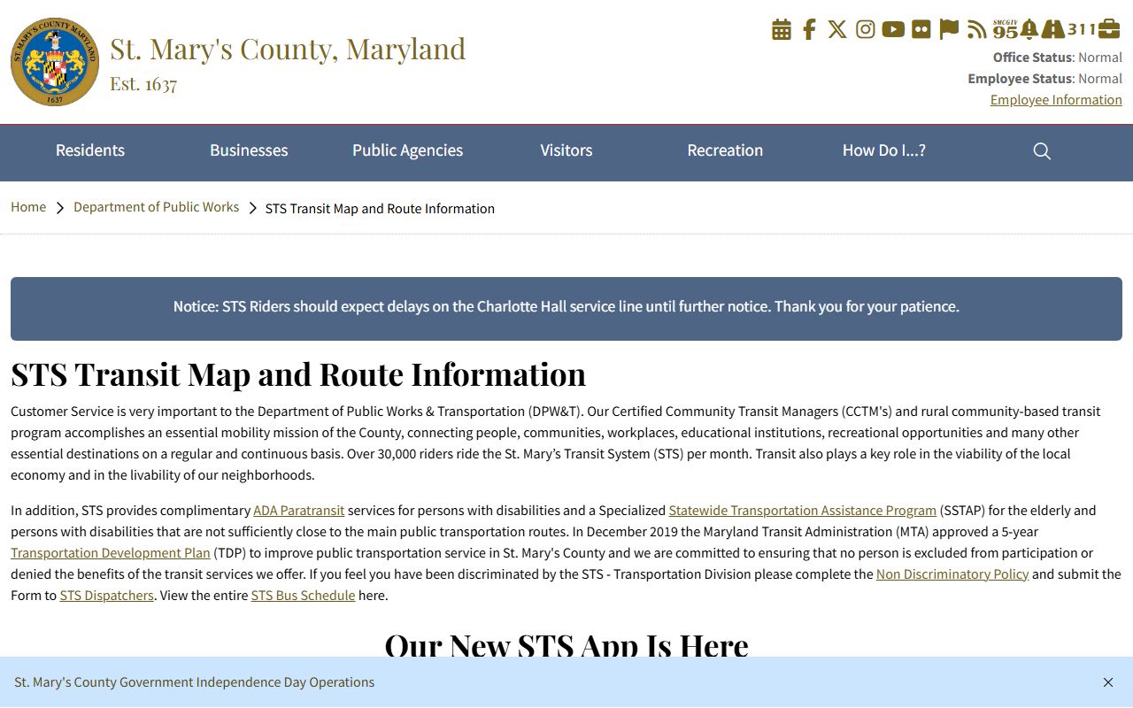 St. Mary's County District Court weekly docket source