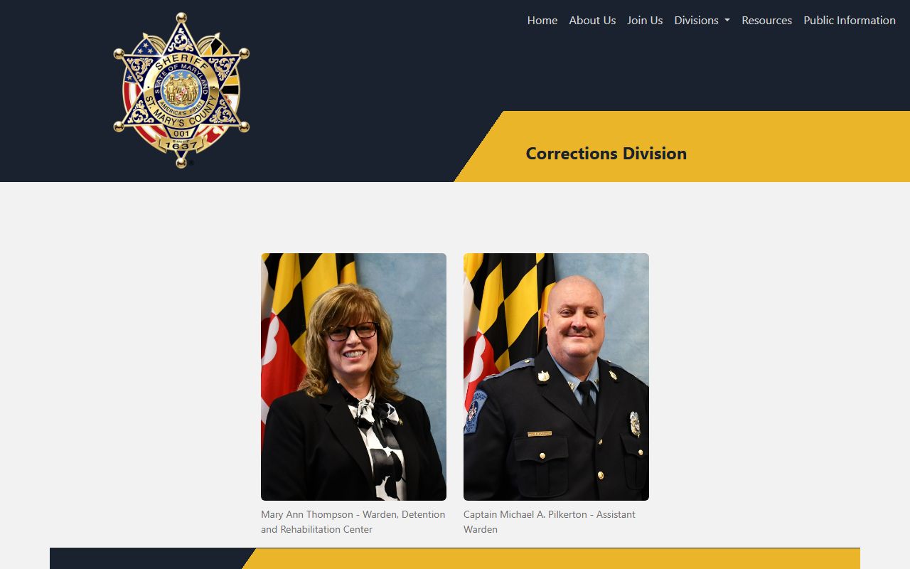 St. Mary's County Corrections Division source