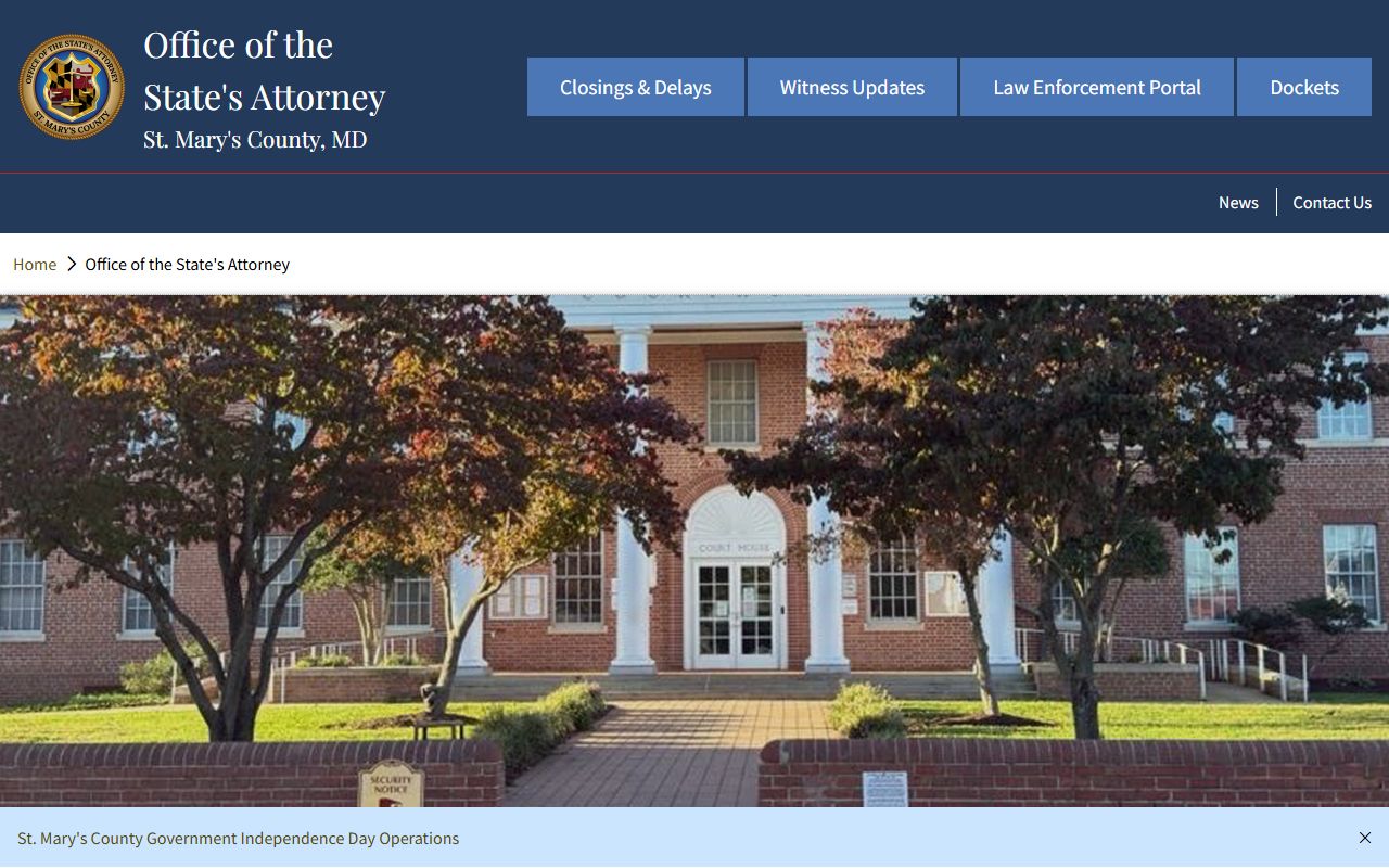 St. Mary's County State's Attorney criminal division source